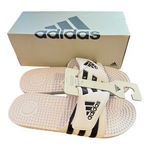 Adidas Men’s Black/White Adissage Slides
